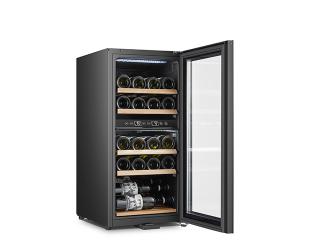 Vyno šaldytuvas Adler Wine Cooler AD 8080 Energy efficiency class G, Free standing, Bottles capacity 24, Cooling type Compressor, Black