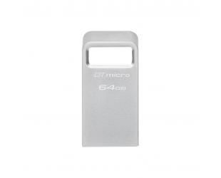 USB raktas Kingston USB 3.2 Flash Drive DataTraveler micro 64 GB, USB 3.2, Silver
