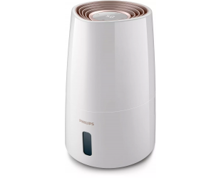 Oro drėkintuvas Philips HU3916/10, 25 W, 3 L, iki 45 m², NanoCloud, 300 ml/val., baltas/rožinis auksas.