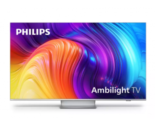 Televizorius Philips 4K UHD LED Android TV with Ambilight 65PUS8807/12 65" (164 cm), Smart TV, Android, 4K UHD LED, 3840x2160, Wi-Fi, Silver