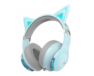 Ausinės Edifier Gaming Headphone G5BT Wireless, Over-Ear, Built-in microphone, Sky Blue (Cat version), Noice canceling