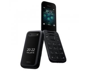 Mobilusis telefonas Nokia 2660 Flip Black, 2.8", TFT LCD, 240x320, Unisoc, T107, Internal RAM 0.048GB, 0.128GB, microSDHC, Dual SIM, Main camera 0.3