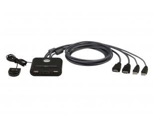 Komutatorius Aten 2-Port USB FHD HDMI Cable KVM Switch  CS22HF