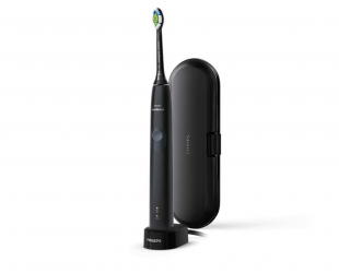 Elektrinis dantų šepetėlis Philips HX6800/87 Sonicare ProtectiveClean Sonic, įkraunamas, suaugusiems, juodas/pilkas