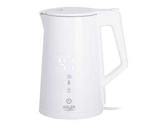 Virdulys Adler Kettle AD 1345w	 Electric, 2200 W, 1.7 L, Stainless steel, 360° rotational base, White