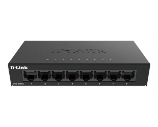 Komutatorius D-Link Switch DGS-108GL/E	 Unmanaged, Desktop, 1GBps (RJ-45) ports quantity 8