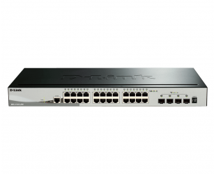 Komutatorius D-Link Stackable Smart Managed Switch with 10G Uplinks DGS-1510-28X/E	 Managed L2, Rackmountable, 1GBps (RJ-45) ports quantity 24