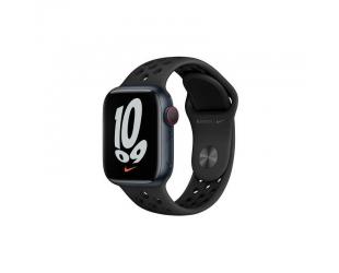 Išmanusis laikrodis Apple Watch Nike Series 7 GPS + Cellular, 41mm Midnight Aluminium Case with Anthracite/Black Nike Sport Band - Regular