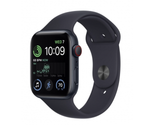 Išmanusis laikrodis Apple Watch SE GPS + Cellular 44mm Midnight Aluminium Case with Midnight Sport Band - Regular 2nd Gen