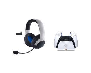 Ausinės Razer Kaira Gaming Headset skirta Xbox & Razer Charging Stand, White - Legendary Duo Bundle
