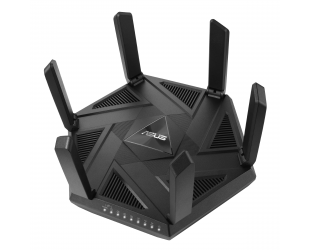 Maršrutizatorius Asus Wifi 6 802.11ax Tri-band Gigabit Gaming Router RT-AXE7800 802.11ax, 10/100/1000 Mbit/s, Ethernet LAN (RJ-45) ports 4, Antenna ty