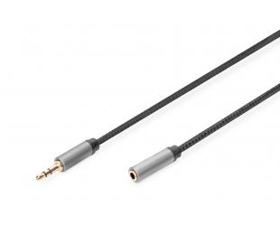 Kabelis Digitus | Audio cable | Male | Mini-phone stereo 3.5 mm | Mini-phone stereo 3.5 mm | Black | 1.8 m