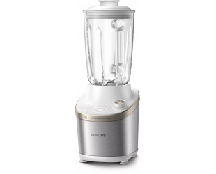Trintuvas Philips HR3760/01 7000 Series, stalinis, 1500 W, stiklinis indas, talpa 2 L, ledo smulkinimas, metalinis/baltas.