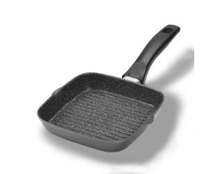 Keptuvė Stoneline Square Griddle Pan 21998 Grill, Diameter 16 cm, Suitable skirtas induction hob, Fixed handle, Black