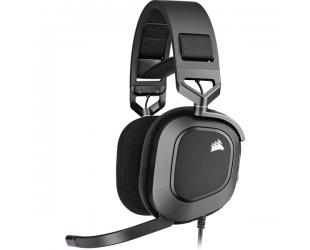 Ausinės Corsair RGB USB Gaming Headset HS80 Built-in microphone, Carbon, Wired, Over-Ear