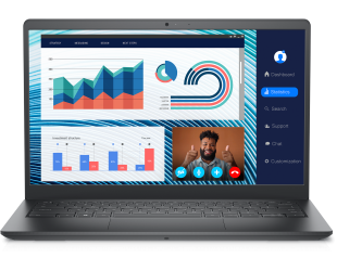 Nešiojamas kompiuteris Dell Vostro 14 3420 Black, 14", WVA, FHD, 1920x1080, Anti-glare, Intel Core i3, i3-1215U, 8GB, DDR4, SSD 256GB, Intel UHD Graph