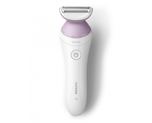 Barzdaskutė Philips BRL136/00 Series 6000, veikimo laikas (maks.) 40 min, šlapias ir sausas, baltas/violetinis.