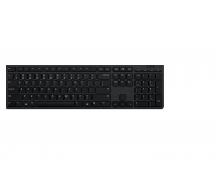 Klaviatūra Lenovo Professional Wireless Rechargeable Keyboard 4Y41K04068 US, Grey, Scissors switch keys