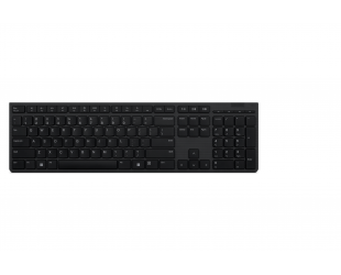 Klaviatūra Lenovo Professional Wireless Rechargeable Keyboard 4Y41K04075 NORD, Grey, Scissors switch keys