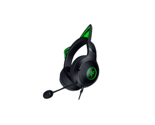 Ausinės Razer Headset Kraken Kitty V2 Microphone, Black, Wired, On-Ear, Noise canceling