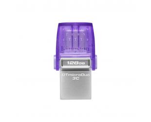 USB raktas Kingston DataTraveler DT Micro Duo 3C 128GB, USB Type-C and Type-A, Purple