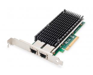 Tinklo adapteris Digitus PCI Express x1, Ethernet, Fast Ethernet, Gigabit Ethernet, 10 Gigabit Ethernet