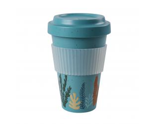 Puodelis Stoneline Awave Coffee-to-go cup 21957 Capacity 0.4 L, Material Silicone/rPET, Turquoise