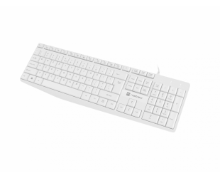 Klaviatūra Natec Keyboard Nautilus NKL-1951 Wired, US, USB Type-A, White