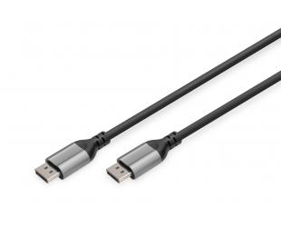 Kabelis Digitus 8K DisplayPort Connection Cable DB-340105-010-S Black, DisplayPort to DisplayPort, 1 m