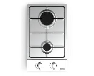 Dujinė kaitlentė CATA Hob GI 3002 X Gas, Number of burners/cooking zones 2, Rotary knobs, Stainless steel