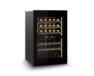 Vyno šaldytuvas Caso Wine Cooler WineDeluxe WD 41 Energy efficiency class F, Built-in, Bottles capacity 41, Black