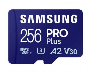 Atminties kortelė Samsung microSD Card Pro Plus 256GB, MicroSDXC, Flash memory class 10