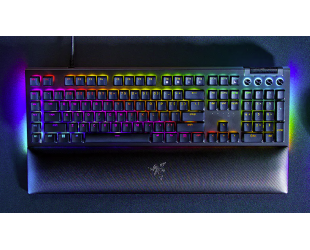 Klaviatūra Razer BlackWidow V4 Mechanical Gaming Keyboard, Green Switch, US Layout, Wired, Black