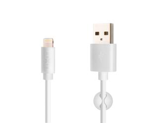 Kabelis FIXED Long Cable USB/Lightning, White