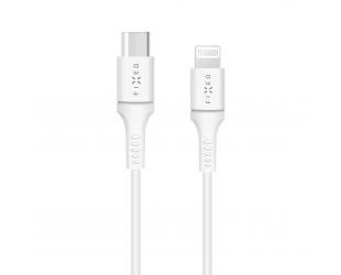 Kabelis FIXED Cable USB-C/Lightning, White