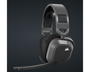 Ausinės Corsair Gaming Headset HS80 Max Built-in microphone Bluetooth Wireless Bluetooth Over-Ear Wireless Steel Gray
