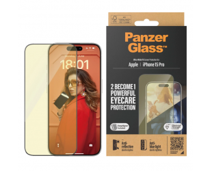 Apsauginis stiklas PanzerGlass Apple iPhone 15 Pro Stiklas Juoda Skaidri