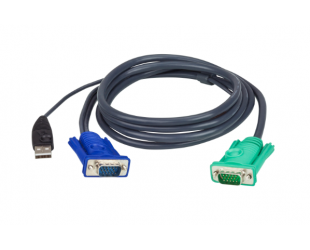 Kabelis Aten | ATEN Micro-Lite 2L-5205U - keyboard / video / mouse (KVM) cable