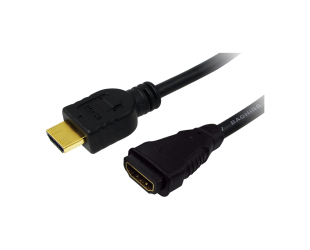 Kabelis Logilink HDMI Cable Type A Male - HDMI Type A Female CH0056 Black, 2 m