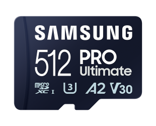 Atminties kortelė Samsung MicroSD Card PRO Ultimate 512GB, microSDXC Memory Card, Flash memory class U3, V30, A2, SD adapter