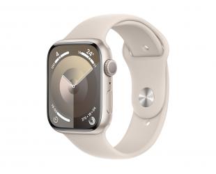 Išmanusis laikrodis Apple Watch Series 9 (GPS) Smart watch 100% recycled aluminium 45 mm Cream Apple Pay Water-resistant Dust-resistant Crack-resista