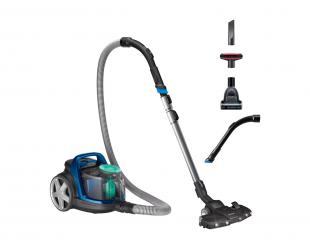 Dulkių siurblys Philips FC9557/09, be maišelio, galia 900 W, dulkių talpa 1.5 L, juodas