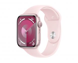 Išmanusis laikrodis Apple Series 9 (GPS) Smart watch 100% recycled aluminium Light pink 45 mm Apple Pay GPS/GLONASS/Galileo/BeiDou/QZSS receiver Wate