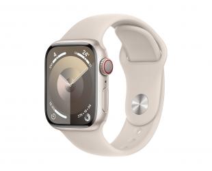 Išmanusis laikrodis Apple Series 9 (GPS + Cellular) Smart watch 4G 100% recycled aluminium Starlight 41 mm Apple Pay GPS/GLONASS/Galileo/BeiDou/QZSS