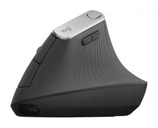 Pelė Logitech Ergonomic Mouse MX VERTICAL Wireless USB, Bluetooth Graphite