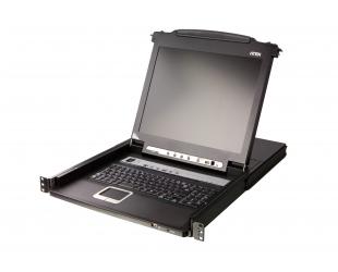 Komutatorius Aten CL5708M 8-Port PS/2-USB VGA 17" LCD KVM Switch with Daisy-Chain Port and USB Peripheral Support