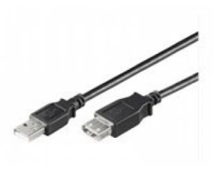 Kabelis Goobay USB extension cable Female 4 pin USB Type A Male 4 pin USB Type A 0.3 m Black
