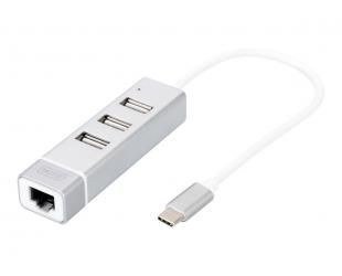 USB-C Jungčių stotelė Digitus DA-70253 100Mb LAN