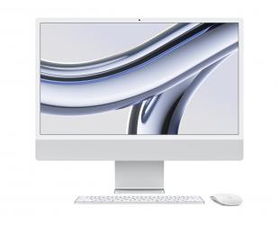 Kompiuteris Apple iMac 24" 4.5K Retina, Apple  M3 8C CPU, 8C GPU/8GB/256GB SSD/Silver/SWE Apple