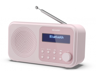 Radijo imtuvas Sharp Tokyo Digital DR-P420, Bluetooth, nešiojamas, belaidis ryšys, rožinis.